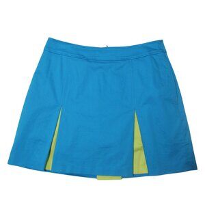 Burberry Golf Skort Women’s 8 – Turquoise Pleated Mini Skirt Luxury Activewear